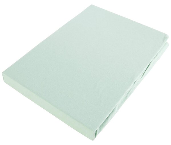 ELASTICKÉ PROSTĚRADLO, žerzej, světle zelená, 100/200 cm Novel - Prostěradla