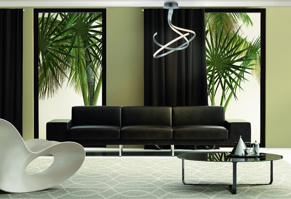 Mantra 4981 Nur, moderní svítidlo, 50W LED 3000K, stříbrná/chrom, prům. 52cm, výška 64cm