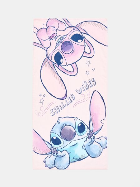Sinsay - Bavlněný ručník Stitch - pastelová růžová