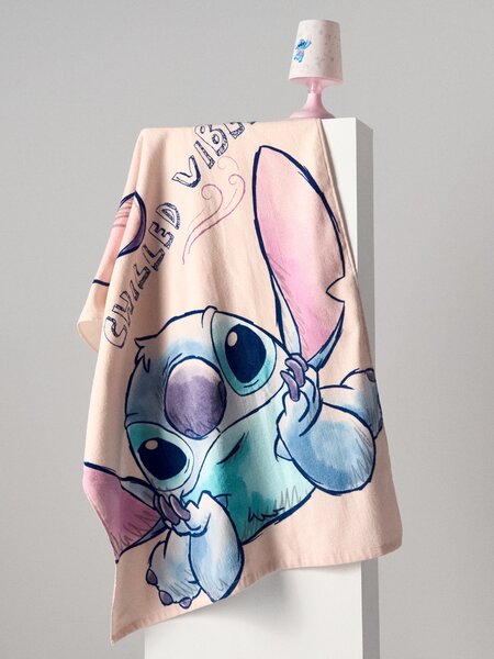 Sinsay - Bavlněný ručník Stitch - pastelová růžová