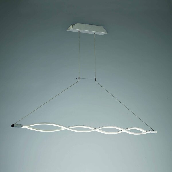 Mantra 4860 Sáhara, závěsné LED svítidlo, 36W LED 3000K, kombinace stříbrné a chromu, délka 114cm