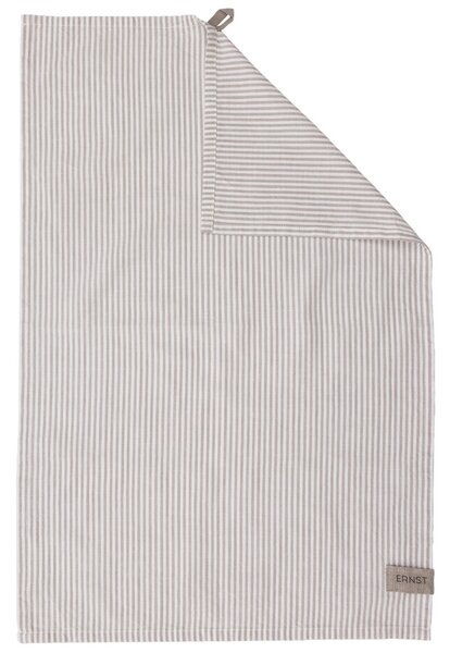 ERNST Bavlněná utěrka Thin Stripes - Beige EF528