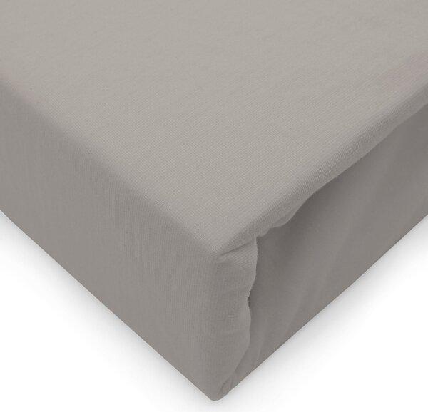 ELASTICKÉ JERSEY PROSTĚRADLO 90X200 CM, VÝŠKA 30 CM ŠEDÁ