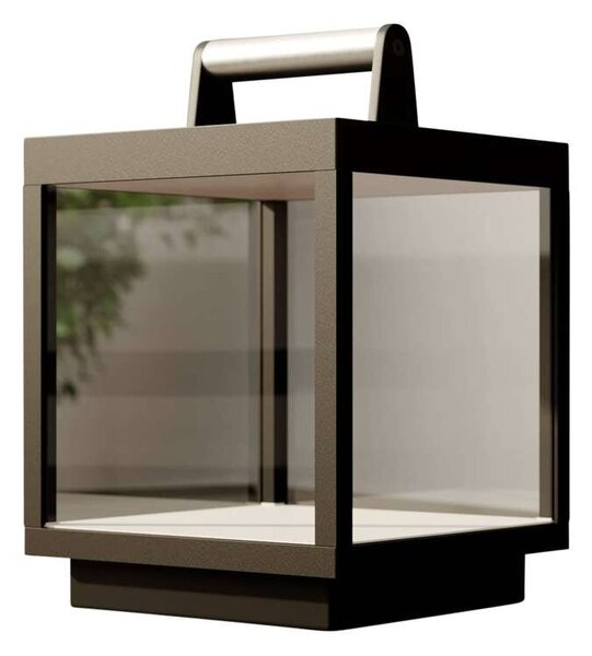 Lucande - Cube LED Portable Venkovní Stolní Lampa GraphiteLucande - Lampemesteren