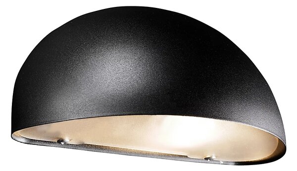 Nordlux 21651003 Scorpius, polokruhové svítidlo v černé úpravě pro venkovní použití, 1xE14 max 40W, šířka 20cm, IP23