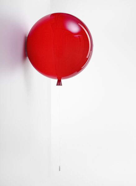 Brokis PC879 Memory, nástěnný svítící balonek z červeného skla, 1x15W, prům. 40cm