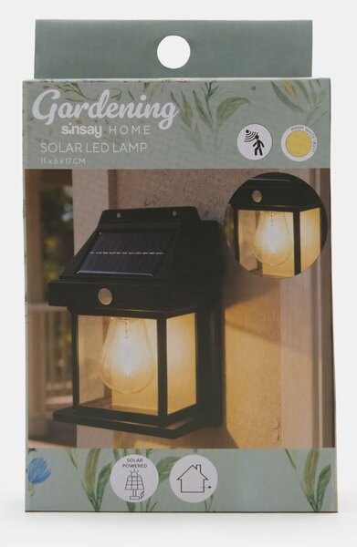 Sinsay - Nástěnná solární LED lampa - černá