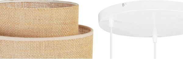 Závěsné svítidlo Boho, 3x jutové stínítko, (výběr ze 2 barev konstrukce), o