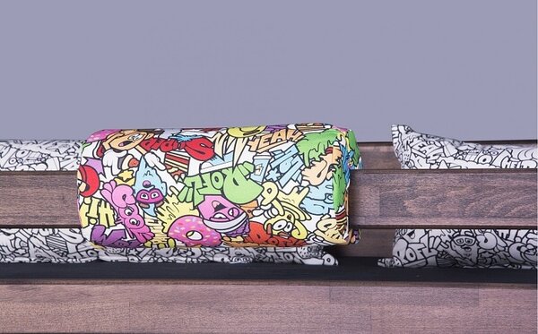 Opěrka/chránič na postel 18x50cm Komiks - mix barev