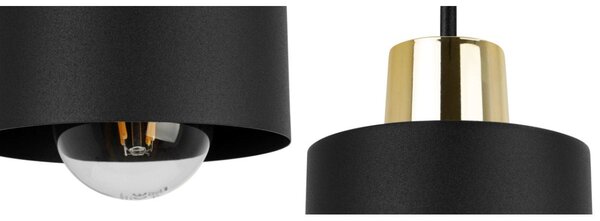 Stolní lampa Panta, 1x černé kovové stínítko, g