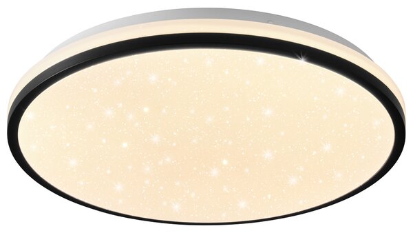 Livarno® Stropní LED svítidlo s nastavitelným tónem barvy (černá) (100397932001)