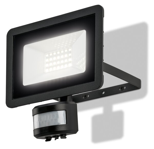 Livarno® Venkovní LED reflektor s pohybovým senzorem (černá) (100400738001)