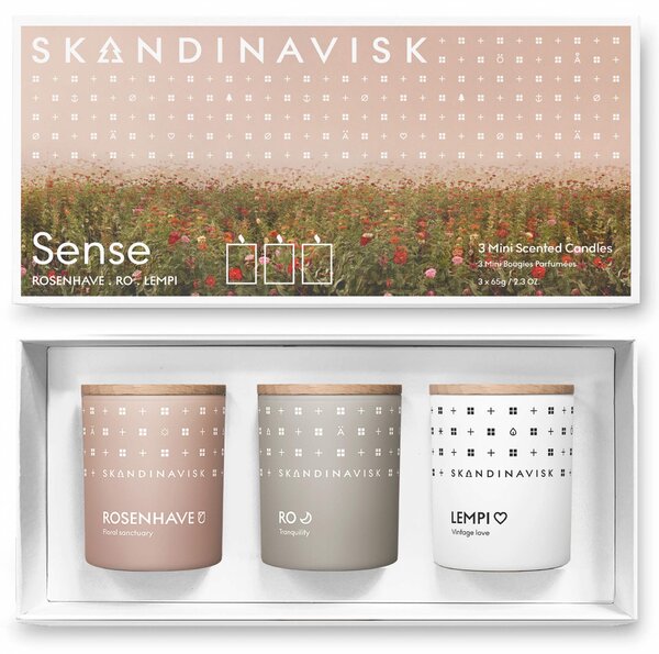 Skandinavisk Dárková sada svíček Sense - 3ks SDK116