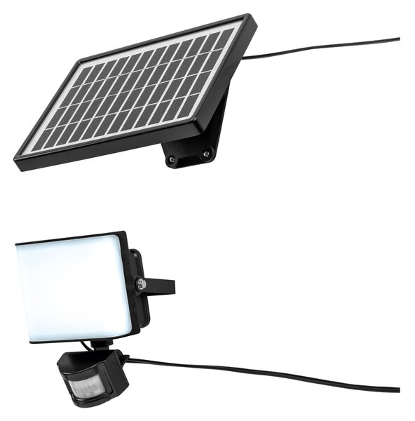 Livarno® Solární LED reflektor s pohybovým senzorem (černá) (100401268001)