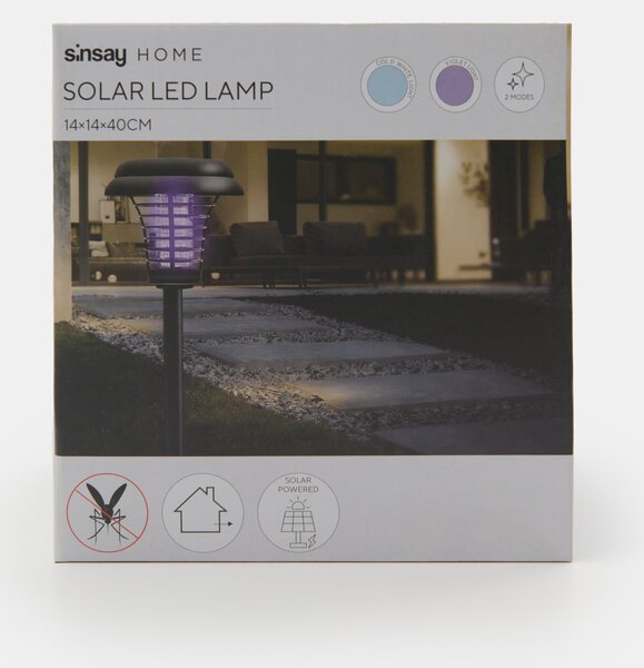 Sinsay - Solární zahradní LED lampička s funkcí hubení hmyzu - černá