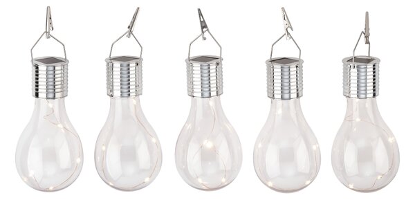 Livarno® Solární LED žárovka, 5 kusů (transparentní) (100401258002)