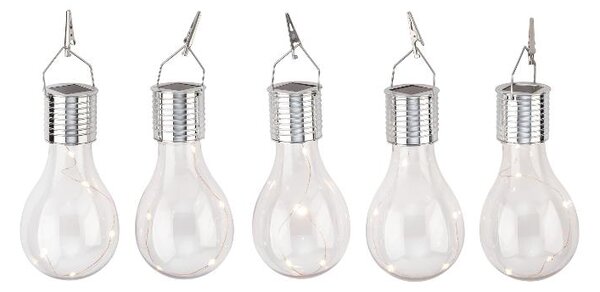 Livarno® Solární LED žárovka, 5 kusů (transparentní) (100401258002)