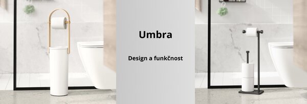 Kompostovací koš Umbra BELLWOOD bílý/přírodní