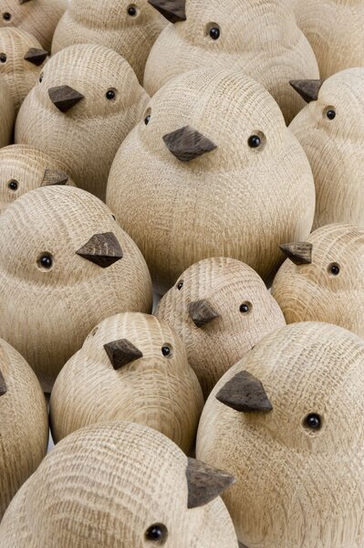 Dřevěný ptáček Baby Sparrow Natural Oak