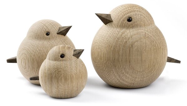 Dřevěný ptáček Baby Sparrow Natural Oak