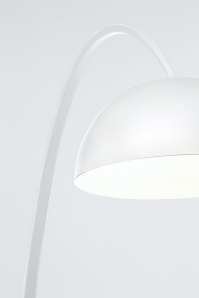 Zava 1962 Big, oblouková stojací lampa s výškou 250cm, bílá/bílá 1x150W E27