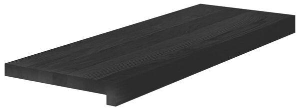 Nášlapy na schody 4 ks hnědo-černé 70x25x2 cm masivní dub