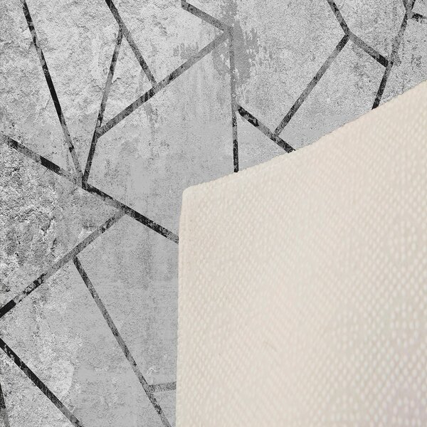ASIR Koberec (160 x 230) EEXFAB825 šedý geometrický vzor