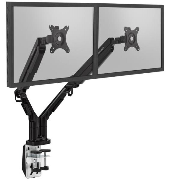 Držák na dva monitory Novus Vantage - Premium Duo s upevněním na stůl, černý