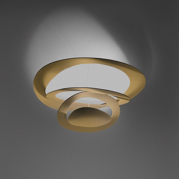 Artemide 1255120A Pirce mini soffitto LED, zlaté designové stropní svítidlo, 44W LED 3000K, prům.69cm