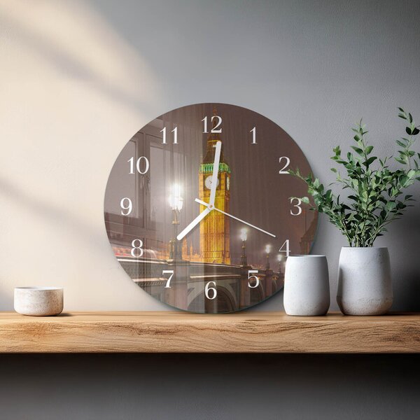 Skleněné hodiny na stěnu Big Ben zsob-fi30-00080917