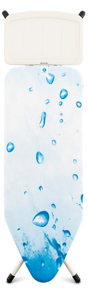 Brabantia žehlicí prkno C - pevný držák pro parní jednotku, bílý rám 25mm, Ice Water