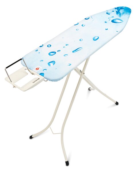 Brabantia žehlicí prkno B - odkládací plocha pro žehličky, bílý rám 22mm, Ice Water