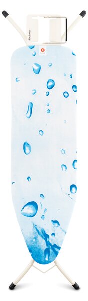 Brabantia žehlicí prkno B - odkládací plocha pro žehličky, bílý rám 22mm, Ice Water