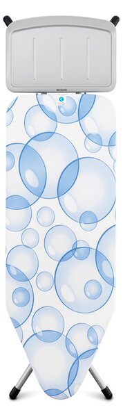 Brabantia žehlicí prkno C - pevný držák pro parní jednotku, šedý rám 25mm, Bubbles