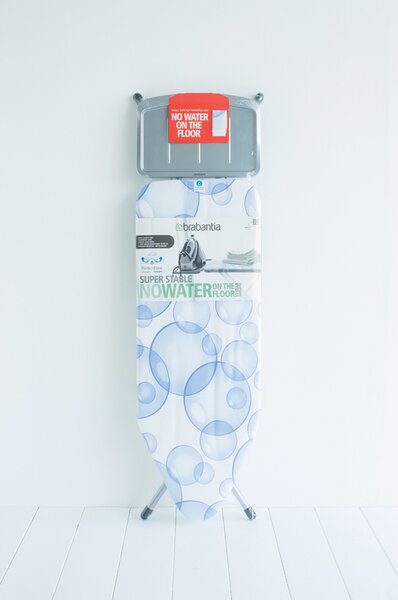 Brabantia žehlicí prkno C - pevný držák pro parní jednotku, šedý rám 25mm, Bubbles