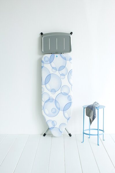 Brabantia žehlicí prkno C - pevný držák pro parní jednotku, šedý rám 25mm, Bubbles