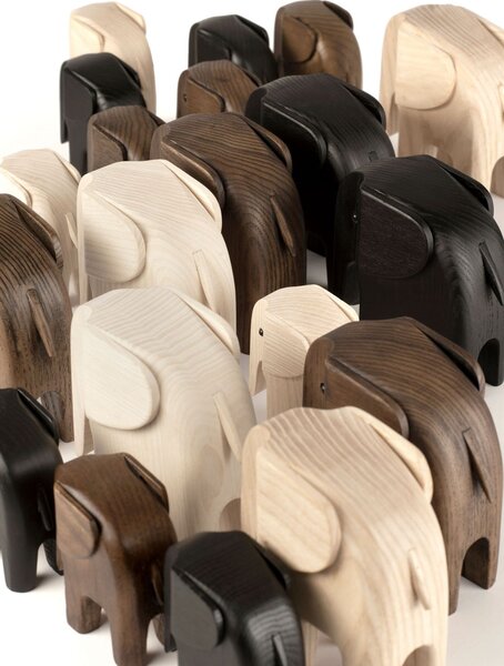 Dřevěný slon Baby Elephant Natural Ash