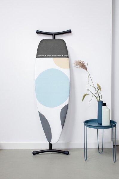 Brabantia žehlicí prkno D, 135x45cm, parkovací zóna, černý rám 35mm, Spring Bubbles