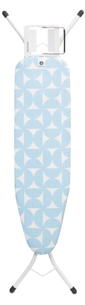 Brabantia žehlicí prkno A, 110x30cm, odkládací plocha pro žehličky, bílý rám 22mm, Fresh Breeze