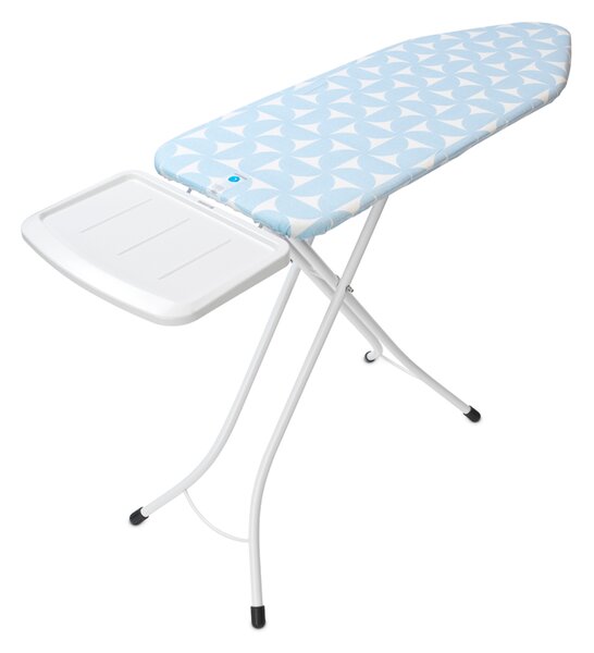 Brabantia žehlicí prkno C, 124x45cm, pevný držák pro parní jednotku, bílý rám 25mm, Fresh Breeze