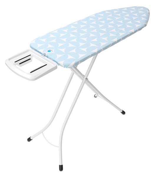 Brabantia žehlicí prkno C, 124x45cm, odkládací plocha pro žehličky, bílý rám 25mm, Fresh Breeze