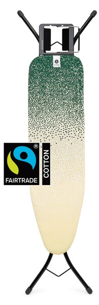 Brabantia žehlicí prkno A 110x30 cm, černý rám, odkládací plocha - Fairtrade bavlna, New Dawn