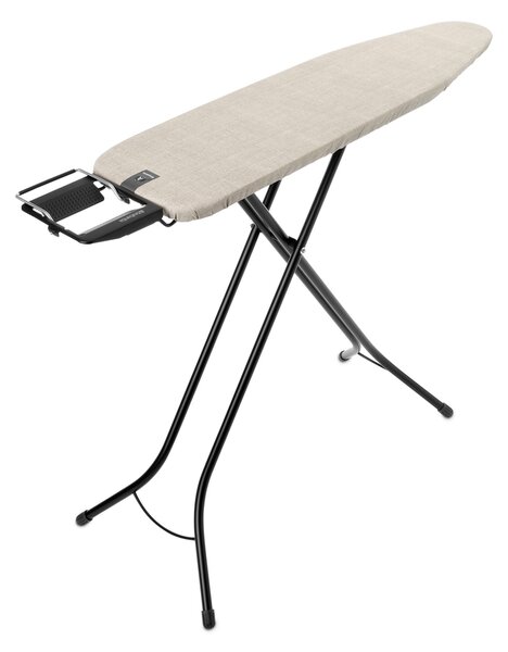 Brabantia žehlicí prkno A, 110x30cm, odkládací plocha pro žehličky, černý rám 22mm, Denim Grey