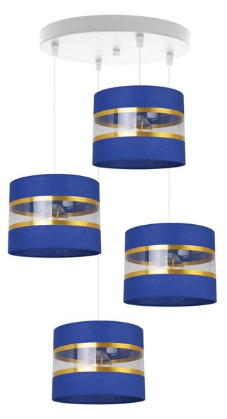 Závěsné svítidlo Elegance, 4x textilní stínítko (mix 6 barev), (výběr ze 2 barev konstrukce), o, g