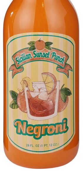 BEVERAGE Váza lahev 20 cm - oranžová