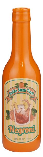 BEVERAGE Váza lahev 20 cm - oranžová