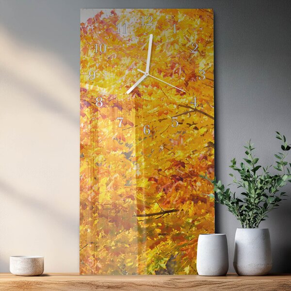 Skleněné hodiny vertikální Strom zsppb-30x60-00081604