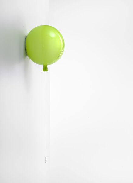 Brokis PC881 Memory, nástěnný svítící balonek ze zeleného skla, 1x15W, prům. 25cm