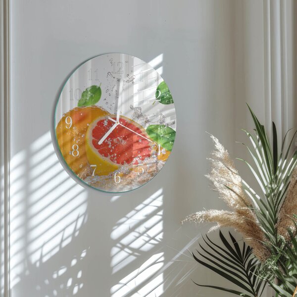 Skleněné hodiny na stěnu Grapefruit zsob-fi30-00084252