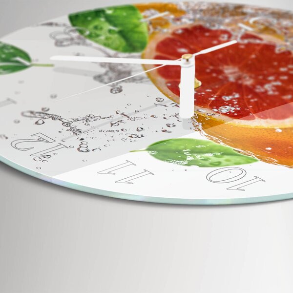 Skleněné hodiny na stěnu Grapefruit zsob-fi30-00084252